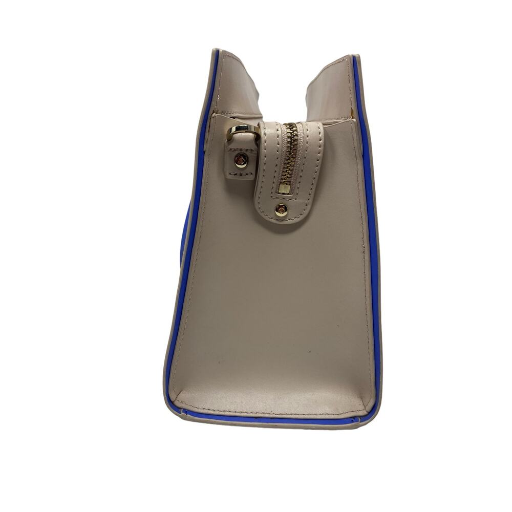 Kate Spade Arbour Hill Kyra Tote Bag Pumice & Adventure Blue Leather Shoulder - Picture 8 of 12